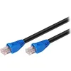 Image de Câble réseau RJ-45 (M) pour RJ-45 (M) 40 m CAT 6 démarré extérieur solide noir - MicroConnect