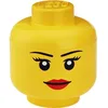 Image de LEGO Boîte de Rangement Tête Girl 85 L   Empilable avec Couvercle Rangement Jouets et Chambre Enfant