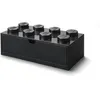 Image de LEGO Tiroir de Bureau Noir avec 8 Tenons   Organiseur Empilable pour Fournitures Jouets et Décoration