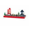 Image de Étagère murale - LEGO Murale Rouge - 3 plaques grises - Compacte 385×25×15 cm - Flottante enfant