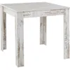 Image de Lynn - Table à Manger En Mélaminé Blanc 4 Personnes L80 - Antique blanc