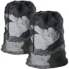 Image de Sac a Linge Filet Linge- Filets de Lavage Proteger Les Vetements a Laver en Machine - Noir (2 Pcs)