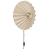 Image de Lampe murale Hubsch Interior Pliss - sable/laiton - 48x16 cm/E27