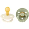 Image de Sucette bébé - BIBS - Colour - Embout rond - Pack de 2 - Caoutchouc naturel - Taille 1 Ivory Sage
