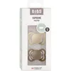 Image de Sucette bébé - BIBS Supreme - Symétrique - T1 - Silicone - Vanilla Dark Oak - Pack de 2