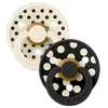 Image de Sucette bébé - BIBS Studio Colour - Ronde - T2 - Caoutchouc naturel - Ivory Black - Pack de 2