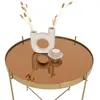 Image de House Nordic Table basse Scarlett 48x48 cm Rond Laiton 444098