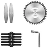 Image de Set de 3 Lames pour coupe-bordures Lame de scie circulaire 150mm*8mm Lame de coupe en acier 148mm*5mm 5* Lame plastiques