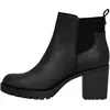 Image de Bottines à talon femme synthétique noir - talon 7 cm - Pointure 36