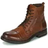 Image de Jack & Jones Jfw Russel Leather - Boots homme cuir cognac à lacets