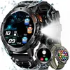 Image de Montre Connectée Homme Sport: Étanche Ip68 Fitness Smartwatch Avec Torche Led Podometre - Appel Bluetooth Montres Compatible And