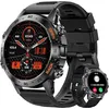 Image de Montre Connectée Homme avec Appel Bluetooth pour Android iOS 400 mAh Sport Smartwatch Homme 2 Bracelets en Noir pour Montre Homme