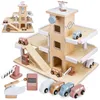 Image de Garage en bois Mamabrum Parking 3 niveaux piste datterrissage