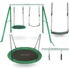 Image de Balançoire Enfants - HyperMotion - Double - Hauteur Réglable - Charge Jusquà 200kg - Métal