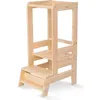 Image de Meowbaby Tour dapprentissage MeowBaby pour enfants 90x51 cm Réglable en hauteur sur 3 niveaux Tabouret Montessori pour enfants