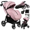 Image de MoMi MIYA - Poussette ultra compacte - Dès 0 mois jusqu’à 22 kg - Kit d’accessoires - Roues EVA 7/10 - Rose