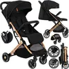 Image de MoMi ESTELLE   Poussette Bébé Ultra Compacte   Légère 77 kg   Pliage à Une Main   Guidon Valise   Noire