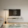 Image de Meuble TV avec 3 abattants et étagères   FRAMME   gris cachemire   150 cm