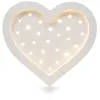Image de Lampe veilleuse - LITTLE LIGHTS - Coeur - Bois pin massif (FSC) - Télécommande variateur & minuterie - LED intégrée