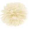 Image de Pompon à suspendre en papier crème 25 cm - Beige