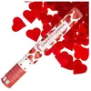 Image de Grand Canon Confettis Coeurs Rouge Métallisés 60cm
