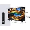 Image de LED 108 cm - UHD 4K - 50 Hz - DLG 120Hz - Wide Color Gamut - Dolby Vision & Atmos - Google TV - Son 2.0 - Aluminium noi
