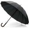 Image de Parapluie London Droit 16 Baleines Ouverture Auto Diam 110cm noir