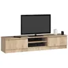 Image de Meuble TV AKORD - Chêne Sonoma - 160 cm - 2 portes - 2 étagères