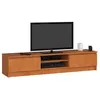 Image de Meuble TV pour salon AKORD Aulne 160 cm 2 portes façade Aulne 2 étagères 160x40x33 cm