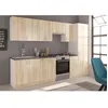 Image de SARA Cuisine complète modulable - 8 éléments - Décor chêne sonoma - L 300 cm - Plan de travail non inclus