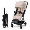 Image de Poussette Canne Kinderkraft INDY 3 compacte pliable 73 kg position allongée dès naissance sangle Beige