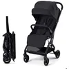 Image de Poussette Canne Kinderkraft INDY 3 légère pliage une main CLICK & FOLD roues TPR frein central Noir