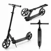 Image de Trottinette Kinderkraft FREELY pliable frein arrière guidon réglable 82-105 cm charge 100 kg roulements ABEC-7 grandes roues noir