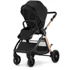 Image de Poussette 2 en 1 Kinderkraft VESTO 2 siège réversible pliable avec nacelle suspensions toutes roues accessoires Noir