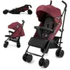 Image de Poussette Kinderkraft SIESTA 2 jusquà 22 kg 79 kg format canne capote peekaboo mesh dossier et repose-pieds réglables rouge