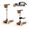 Image de Trottinette 2 en 1 - KINDERKRAFT - RAKET UP - Siège réglable - Roues LED RGB - Pliable se tire comme valise