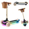 Image de Trottinette tricycle à LED - KINDERKRAFT - RAKET - Plateforme LED 20 modes - Roues LED RVB - Guidon réglable
