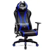 Image de Diablo X-Horn 2.0 Chaise Gaming Fauteuil de Gamer de Bureau Accoudoirs 3D Skaï Oreiller Cousin Lombaire (Noir-Bleu L)