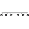 Image de Plafonnier LED moderne LOFT design spot - SOLLUX - OCULARE 6L - 6 ampoules GU10 - noir