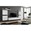 Image de Meuble TV - PRICE FACTORY - SWITCH IV - Blanc brillant - Design moderne - 1 porte abattante