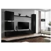 Image de Ensemble meuble TV mural - Switch VIII - 280 cm x 180 cm x 40 cm - Noir