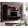 Image de Ensemble meuble TV mural - Fly I - 210 cm x 190 cm x 40 cm - Noir