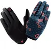 Image de Gants vélo longs femme Radvik Myte LDS - bottle green/fluo peach/black
