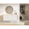 Image de Commode - VIVIARO - 154 cm avec trois tiroirs - blanc