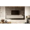 Image de Meuble TV 2 portes - BALEO - 200 cm - greige