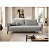 Image de Canapé convertible 3 places - VERUCO - en tissu chenille gris imperméable
