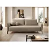 Image de Canapé convertible 3 places - VERUCO - en tissu chenille beige imperméable
