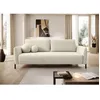 Image de Canapé convertible 3 places - VERUCO - en tissu chenille crème imperméable