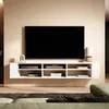 Image de Meuble TV - WERI - 175 cm - blanc - style moderne