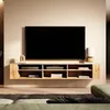 Image de Meuble TV - WERI - 175 cm - chêne wotan - style moderne